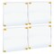 Azar Displays Gallery Wall Set of Four Floating Frames with Stand Off Caps: Overall Frame Size: 20in. x 20in. 105520-GLD - alternate 1